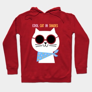 Cool Cat in Shades Hoodie